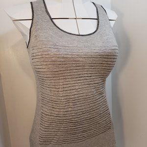 S/M Metallic Silver Tank Top